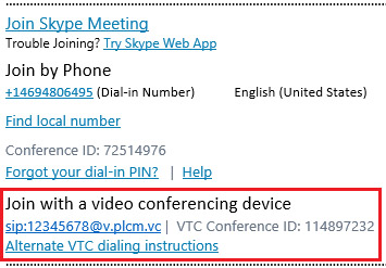 Join Skype Meeting dialog