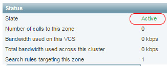 DNS Zone Status